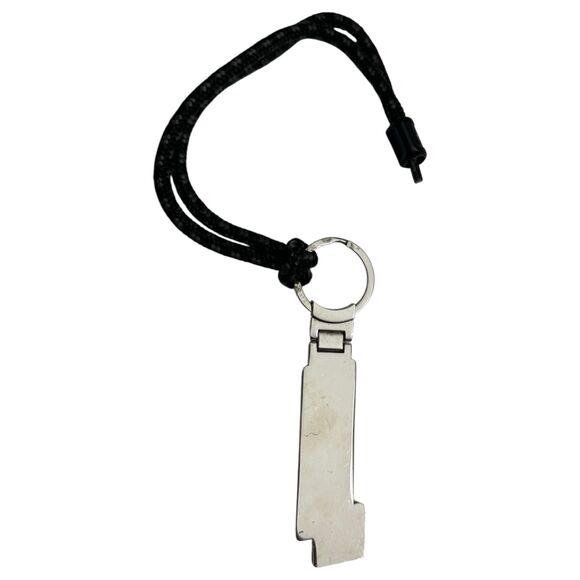 Mini Cooper S Metal Silver Corded Keychain Dealer - Picture 2 of 2